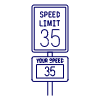 Speed Limit Sign illustration - Free transparent PNG, SVG. No sign up needed.