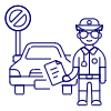 Traffic Police 1 Illustration from UX Line Set