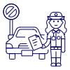 Traffic Police 4 Illustration from UX Line Set
