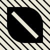 Leaf Diagonal Oblique Line Element from Modular Tiles Set