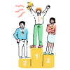Rewards Someone Top Of A Podium illustration - Free transparent PNG, SVG. No sign up needed.