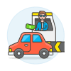 Tollway Fee 1 Illustration from UX Colors Set