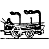 Locomotive 2 Element from Vintage Illustrations Set