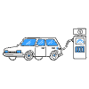 Car Getting Gas illustration - Free transparent PNG, SVG. No sign up needed.