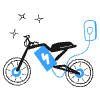 E Bike 2 illustration - Free transparent PNG, SVG. No sign up needed.