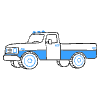 Pickup Truck Illustration from Brooklyn Set