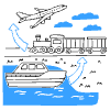 Transit Illustration from Brooklyn Set