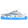 Yacht illustration - Free transparent PNG, SVG. No sign up needed.