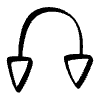 Both Directions Triangle Arrow 1 Element from Beveled Scribbles Set