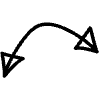 Both Directions Triangle Arrow 2 Element from Variable Scribbles Set