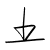Bottom Line Arrow Element from Beveled Scribbles Set