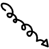 Spiral Arrow Line 18 Element from Variable Scribbles Set