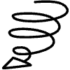 Spiral Arrow Line 2 Element from Variable Scribbles Set