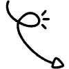 Spiral Arrow Line 23 Element from Variable Scribbles Set