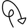 Spiral Arrow Line 24 Element from Variable Scribbles Set