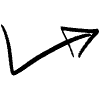 Turn Upward Arrow Element from Beveled Scribbles Set