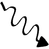 Wiggle Triangle Doodle Arrow Element from Beveled Scribbles Set