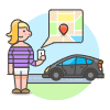 Pickup Point 4 Illustration from UX Colors Set