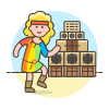 Reggae Dance 2 Illustration from UX Colors Set