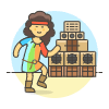 Reggae Dance 3 Illustration from UX Colors Set