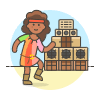 Reggae Dance 4 Illustration from UX Colors Set