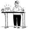 Programmer Using Standing Desk illustration - Free transparent PNG, SVG. No sign up needed.