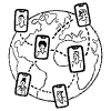Users Network Illustration from Milano Set