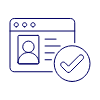 Browser Window Check Illustration from UX Line Set