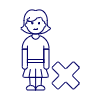 Avatar Remove 1 2 Illustration from UX Line Set