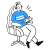 Gamer On A Comfortable Chair illustration - Free transparent PNG, SVG. No sign up needed.