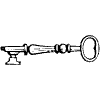 Key 1 Element from Vintage Illustrations Set
