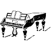 Piano 4 Element from Vintage Illustrations Set