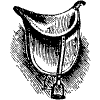 Saddle Element from Vintage Illustrations Set
