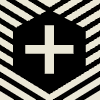  Hexagon Cross Diagonal Oblique Element from Patterns Tiles - Monochrome Set