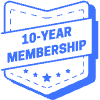 10 Year Membership Bookmark Element from Badges Classic - Combo Set