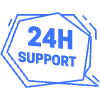 24h Support Bubble Element from Badges Classic - Line Set