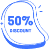 50 Percent Discount Abstract Element from Badges Classic - Combo Set