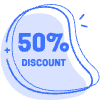 50 Percent Discount Abstract Element from Badges Classic - Shadow Set