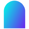 Abstract Arch Element from Geometric Shapes - Gradient Set