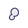 Abstract Bubbles Pop Filled 1 Element from Scribbles - Variable Line Thickness Set