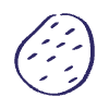 Abstract Circle Rice Dot Dash Element from Scribbles - Sketch Style Set