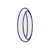 Abstract Circle Ring Filled 3 Element from Scribbles - Variable Line Thickness Set