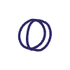 Abstract Circle Ring Line 2 Element from Scribbles - Variable Line Thickness Set