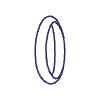 Abstract Circle Ring Line 3 Element from Scribbles - Variable Line Thickness Set