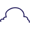 Abstract Cloud Mark Line 1 Element from Scribbles - Variable Line Thickness Set