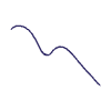 Abstract Decrease Up Graph Curve Line Element from Scribbles - Variable Line Thickness Set