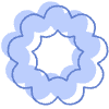 Abstract Donut Element from Geometric Shapes - Combo Set