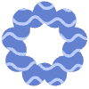 Abstract Donut Element from Geometric Shapes - Texturized Set