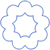 Abstract Donut Element from Geometric Shapes - Line Set
