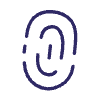 Abstract Fingerprint Line Element from Scribbles - Variable Line Thickness Set